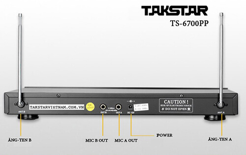 Micro đeo tai Takstar TS-6700PP Bộ thu micro Takstar TS 6700PP cài áo không dây